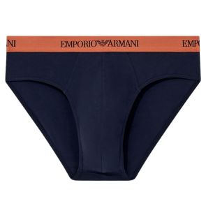 Emporio Armani Cotton Brief 3-Pack EM000256 Blue and Orange