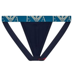 Emporio Armani Bold Monogram Jersey Jockstraps 2-Pack EM000257 Navy