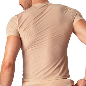 TEAMM8 Allure Sheer Cropped Tee TC-CTALL Husk
