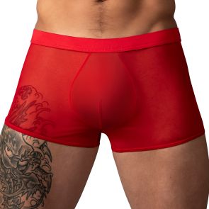 Male Power Mesh 2.0 Mini Short Trunks 145-307 Red