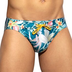 ES Collection Hawaiian Swim Brief 2301 Cobalt