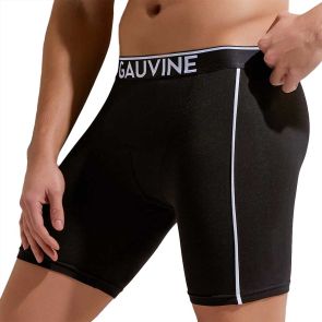 Gauvine Cotton Classic Boxer Brief 3014 Black
