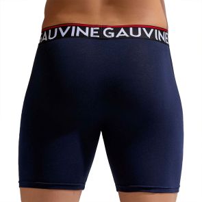 Gauvine Cotton Classic Boxer Brief 3014 Navy Blue