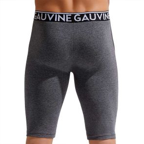 Gauvine Cotton Classic Long Boxer Brief 3016 Dark Gray Malange