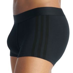 adidas Sportswear Active Flex Cotton 3 Stripes Low Rise Trunk 2-Pack 4AM008 Black