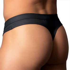 Male Power Oh Snap! Snap Off Thong 410-298 Black