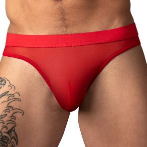 Male Power Mesh 2.0 Bong Thong 442-307 Red