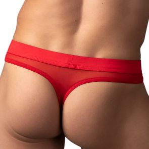 Male Power Mesh 2.0 Bong Thong 442-307 Red