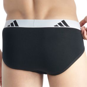 adidas Sportswear Active Flex Cotton Brief 3-Pack 4AM001 Black/White Band