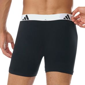 adidas Sportswear Active Flex Cotton Boxer Brief 3-Pack 4AM004 Black/White Band