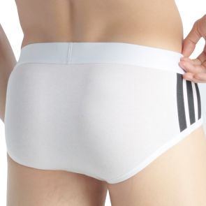 adidas Sportswear Active Flex Cotton 3 Stripes Low Rise Brief 2-Pack 4AM007 White