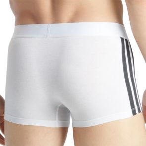 adidas Sportswear Active Flex Cotton 3 Stripes Low Rise Trunk 2-Pack 4AM008 Black/White