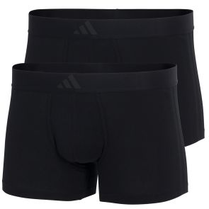 adidas Sportswear Active Flex Cotton 3 Stripes Low Rise Trunk 2-Pack 4AM008 Black