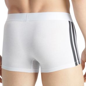 adidas Sportswear Active Flex Cotton 3 Stripes Low Rise Trunk 2-Pack 4AM008 White