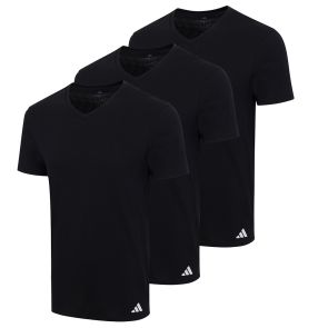 adidas Sportswear Active Core Cotton V-Neck T-Shirt 3-Pack 4AM012 Black