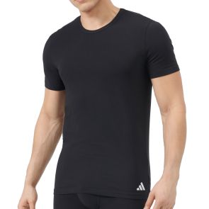 adidas Sportswear Active Flex Cotton Crew Neck T-Shirt 2-Pack 4AM016 Black