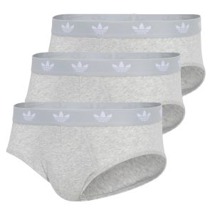adidas Originals Comfort Flex Cotton Brief 3-Pack 4AR001 Heather Grey