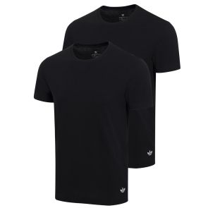 adidas Originals Comfort Core Cotton Crew Neck T-Shirt 2-Pack 4AR003 Black