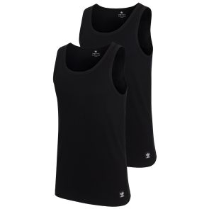 adidas Originals Comfort Rib Cotton Tank Top 2-Pack 4AR004 Black