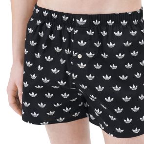adidas Originals Comfort Core Cotton Icon Woven Boxer 2-Pack 4AR006 Black/White