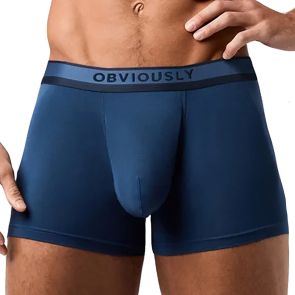 Obviously PrimeMan Boxer Brief 3 Inch Leg A00 Titan