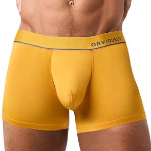 Obviously PrimeMan Boxer Brief 3 Inch Leg A00 Gold