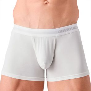 Obviously PrimeMan Boxer Brief 3 Inch Leg A00 Ivory White