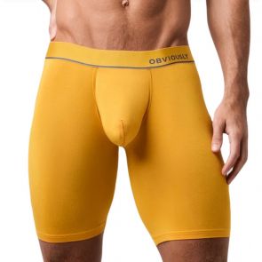 Obviously PrimeMan Boxer Brief 9 Inch Leg A01 Gold