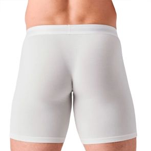 Obviously PrimeMan Boxer Brief 6 Inch Leg A09 Ivory White