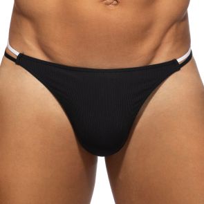 Addicted Sexy Rib Thong AD1464 Black