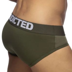 Addicted Flame Cotton Basic Brief AD2207 Khaki