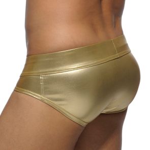 Addicted Metallic Brief AD543 Gold
