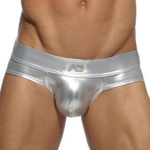 Addicted Metallic Brief AD543 Silver
