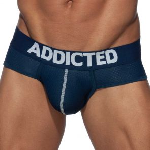 Addicted Push Up Mesh Brief AD805 Navy