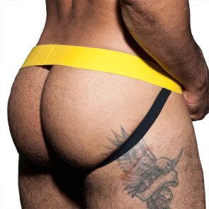 Addicted C-Ring Double Jockstrap ADF57 Yellow