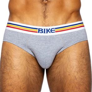 BIKE Stretch Cotton Brief BAS327 Grey