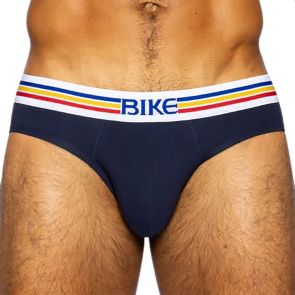 BIKE Stretch Cotton Brief BAS327 Navy