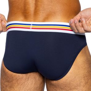 BIKE Stretch Cotton Brief BAS327 Navy