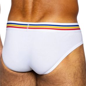 BIKE Stretch Cotton Brief BAS327 White