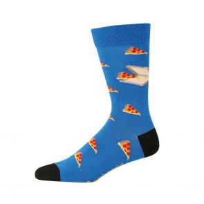 Bamboozld Mens Pizza Slice Sock Blue