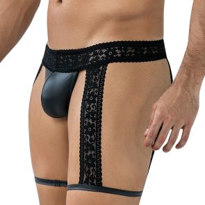 CUT4MEN RAVAGE Lacey Garter C4MRAV103 Black
