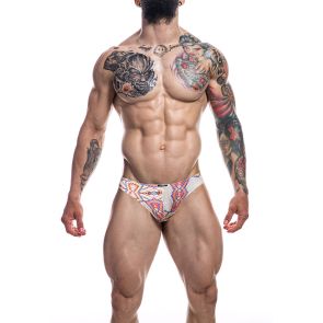 CUT4MEN Renaissance Low Rise Bikini Brief C4M01 Aztec