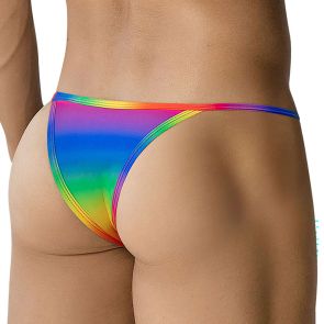 CUT4MEN SP4NDEX Prints Tanga Swim Brief C4MSPXPT16 Pride Beam