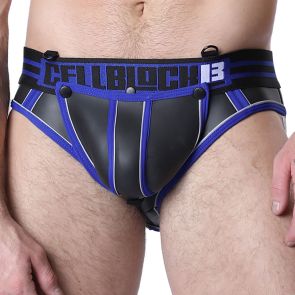 Cellblock 13 Mercury Jock Brief with C-ring and Removable Pouch CBU352 Blue