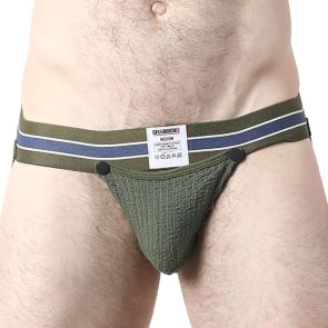 Cellblock 13 Tight End 2" Snap Up Jockstrap CBU356 Army Green