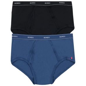 Bonds Comfort Briefs 2-Pack MVMF2A Blue/Black