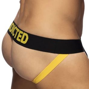 Addicted Cotton Fetish Jock AD2329 Yellow