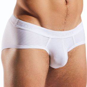 Cocksox LUX Semi Sheer Sports Brief CX76LUX Bianco