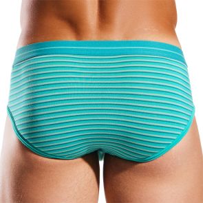 Cocksox Striped Modal Sports Brief CX76MD Sequoia