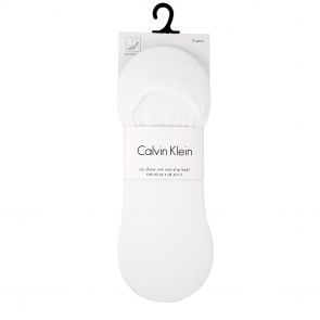 Calvin Klein Caleb Dress No Show Liner Socks 2-Pack ECL172 White
